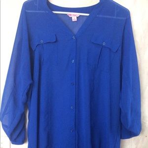 Blue blouse!